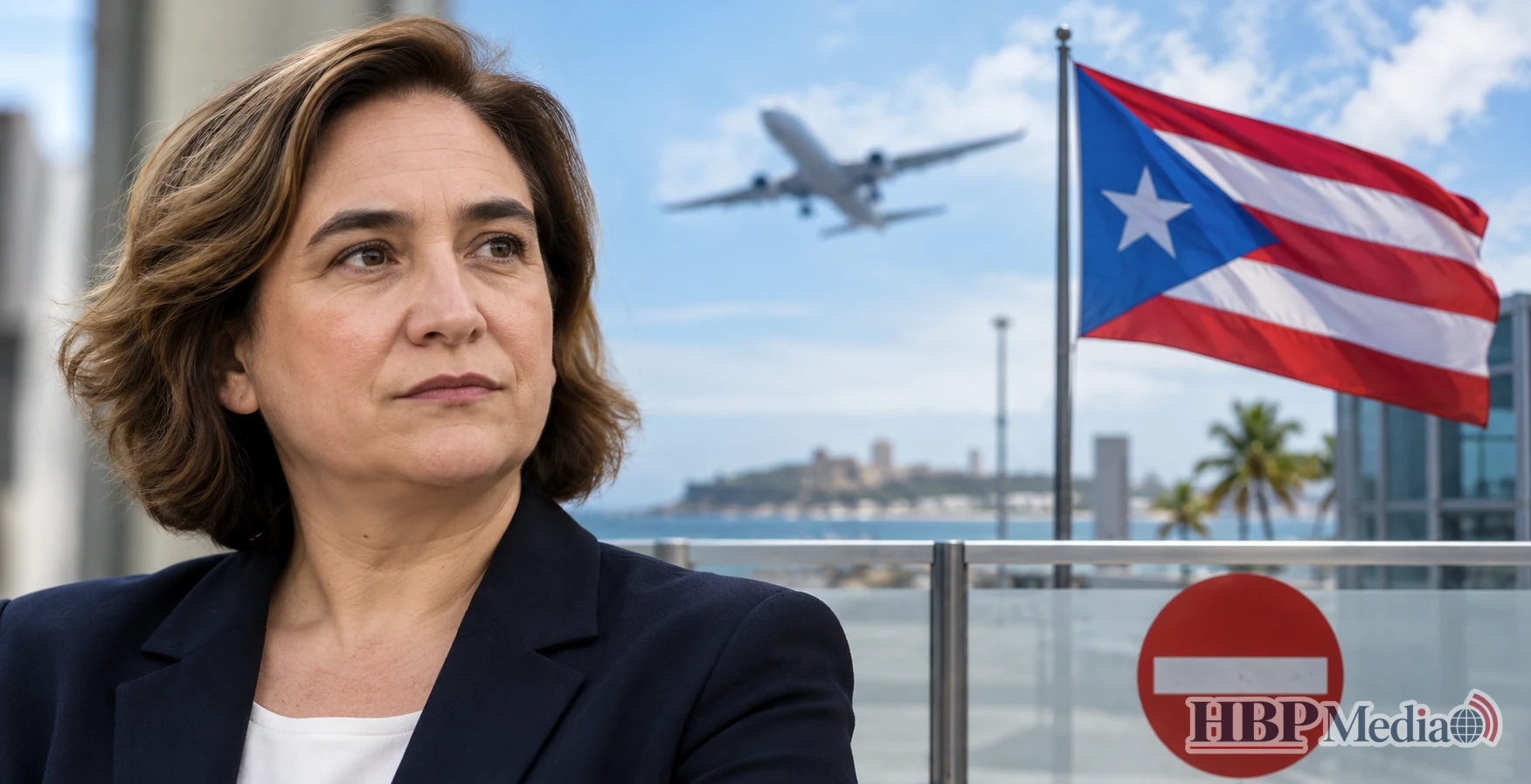 De Spaanse politica en voormalig burgemeester van Barcelona Ada Colau krijgt geen toestemming om naar Puerto Rico te reizen.