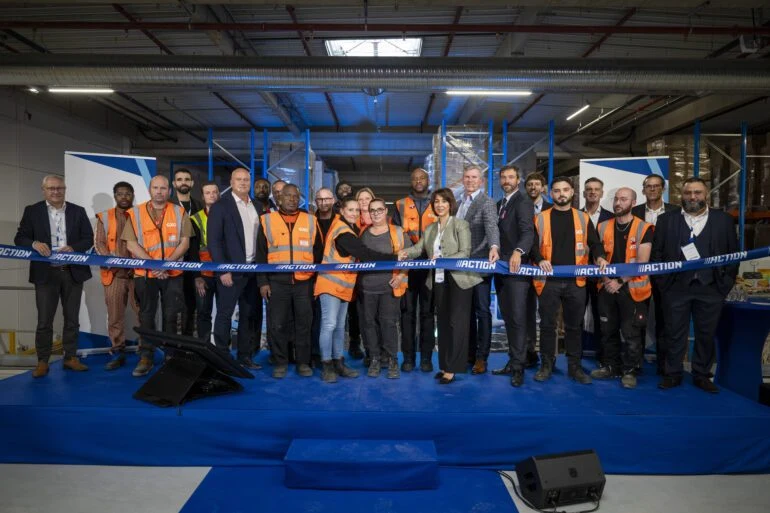 Het nieuwe distributiecentrum van Action in Onnaing in Noord-Frankrijk heeft een oppervlakte van 80.000 vierkante meter en bevoorraadt winkels in Frankrijk en België.