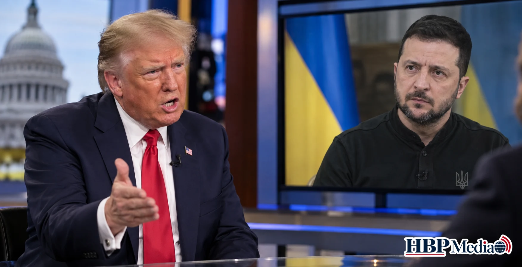 De Amerikaanse president Donald Trump uit felle kritiek op de Oekraïense president Volodymyr Zelensky tijdens een interview met Newsmax.