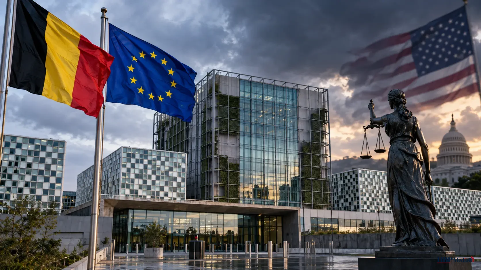 Internationaal Strafhof in Den Haag onder druk door Amerikaanse sancties. België pleit voor Europese blokkeringswet.